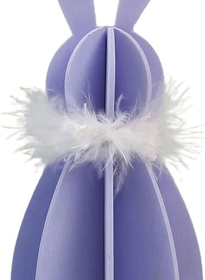 مجموعة أحجية الأرانب الخشبية الصفراء - نموذج بناء سهل لتزيين حديقة المنزل في الربيع - Image 4